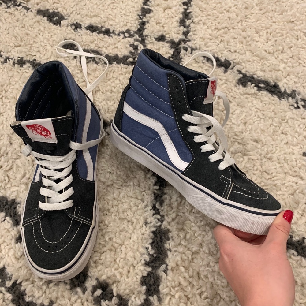 Vans SK8-Hi Blue and Black Sneakers
